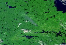 Västmanland, Sweden  This 300 m image from 4 August 2014 shows the smoke plume of the largest Swedish wildfire in 40 years in the province of Västmanland (about 150 km northwest of Stockholm). The fire started at 31 July and lasted until 11 August, burning down an area of about 1,500 km² and forcing more than 1,000 people from their homes (source: Wikipedia  and Wallstreet Journal Online).   Date: 04/08/2014   Resolution: 300m : fire, Sweden