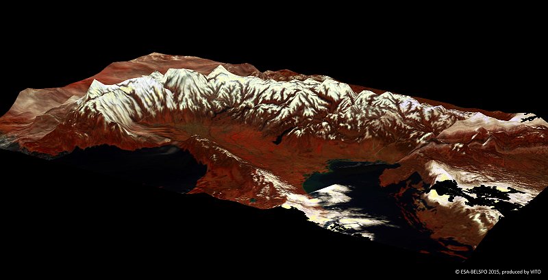 The Alps in 3D