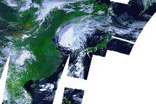 Typhoon Lingling  Lingling became one of the most powerful typhoons to strike South Korea on Saturday, with the storm killing at least three people, the Associated Press reported. Lingling is being concerned the fifth strongest typhoon to hit the country since 1959. The typhoon hit the southern island of Jeju during the morning hours before sweeping along South Korea's west coast and striking North Korea in the afternoon. Lingling was equivalent to a Category 1 hurricane in the Atlantic or east Pacific basins at the time of landfall.   Date: 07/09/2019   Resolution: 300m